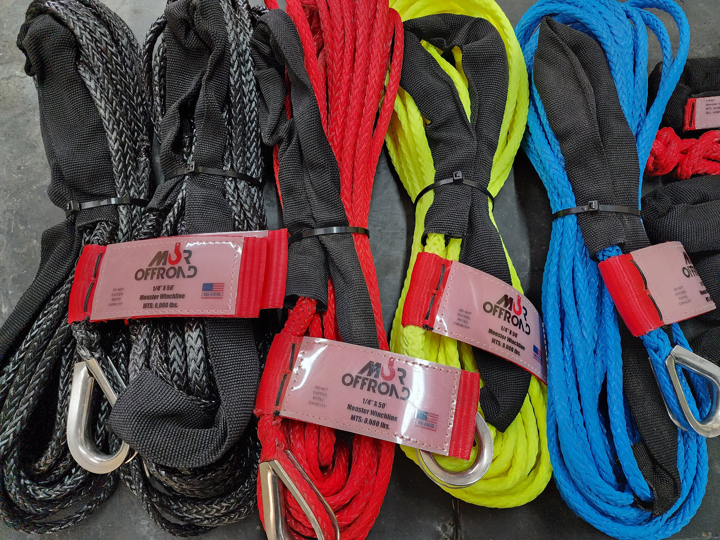 1/4" x 50' Monster Rigging Winch Rope