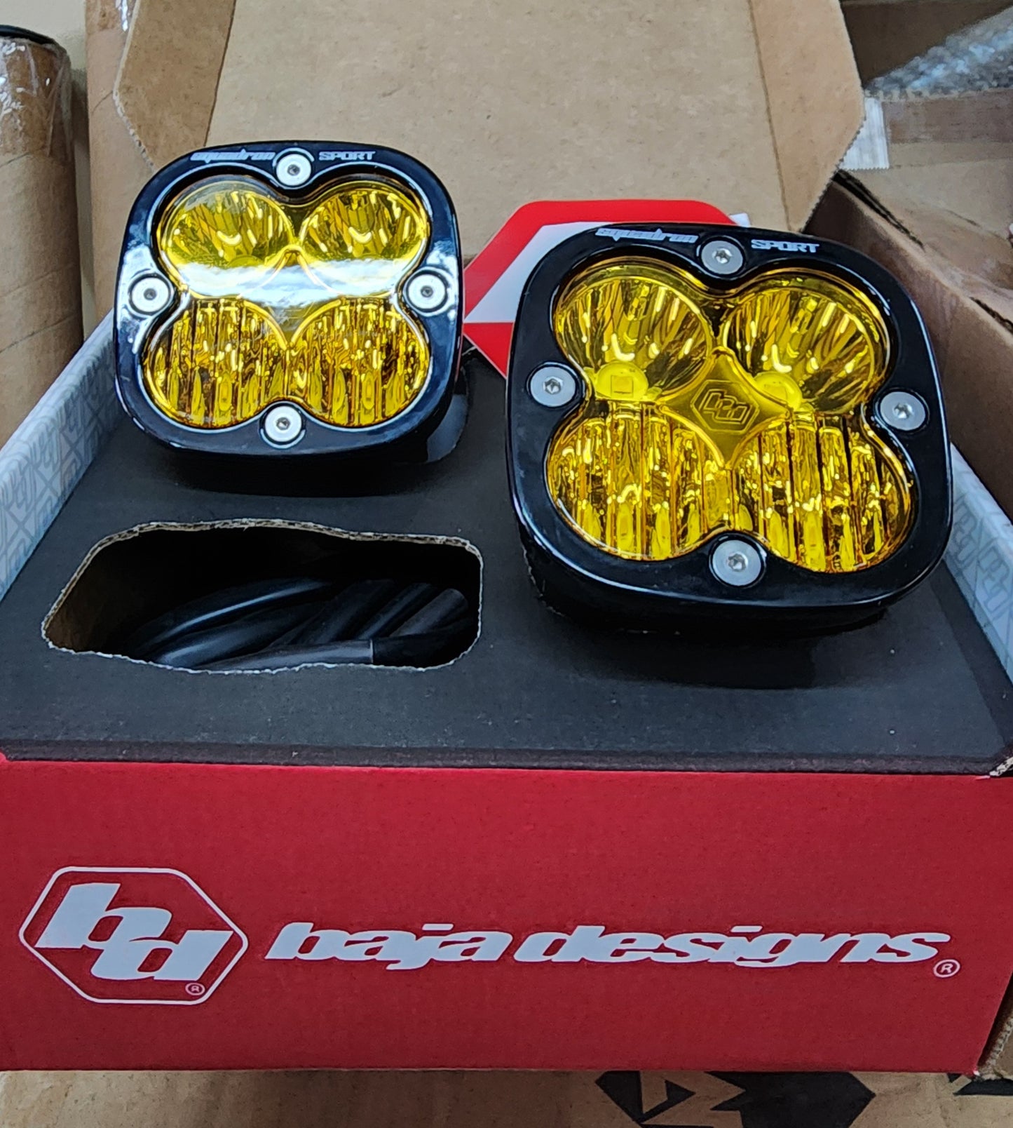 BAJA DESIGNS - Squadron Sport Black LED Auxiliary Light Pod Pair