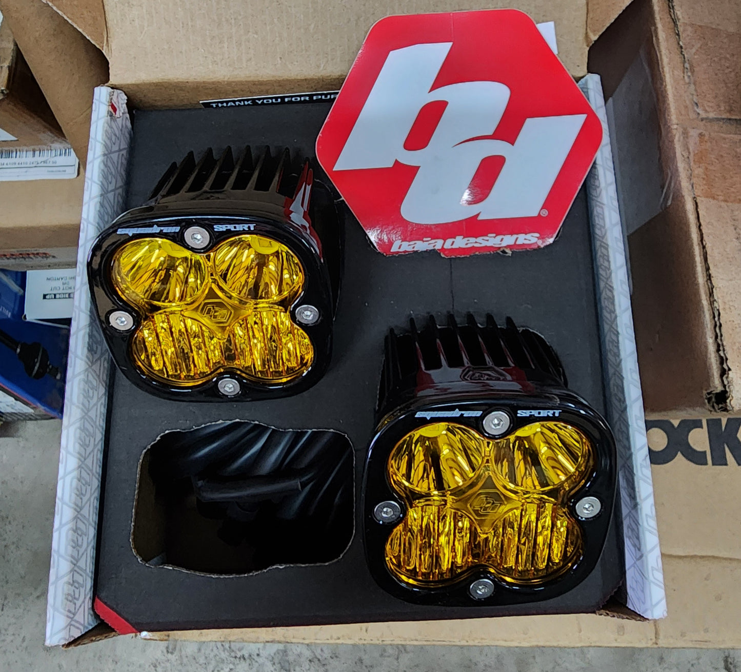 BAJA DESIGNS - Squadron Sport Black LED Auxiliary Light Pod Pair