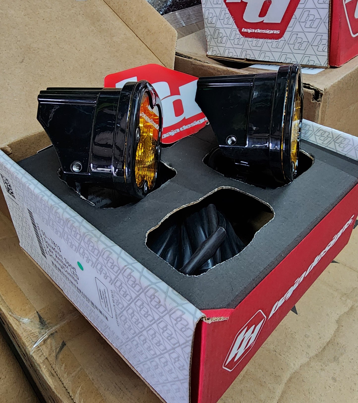 BAJA DESIGNS - Squadron Sport Black LED Auxiliary Light Pod Pair