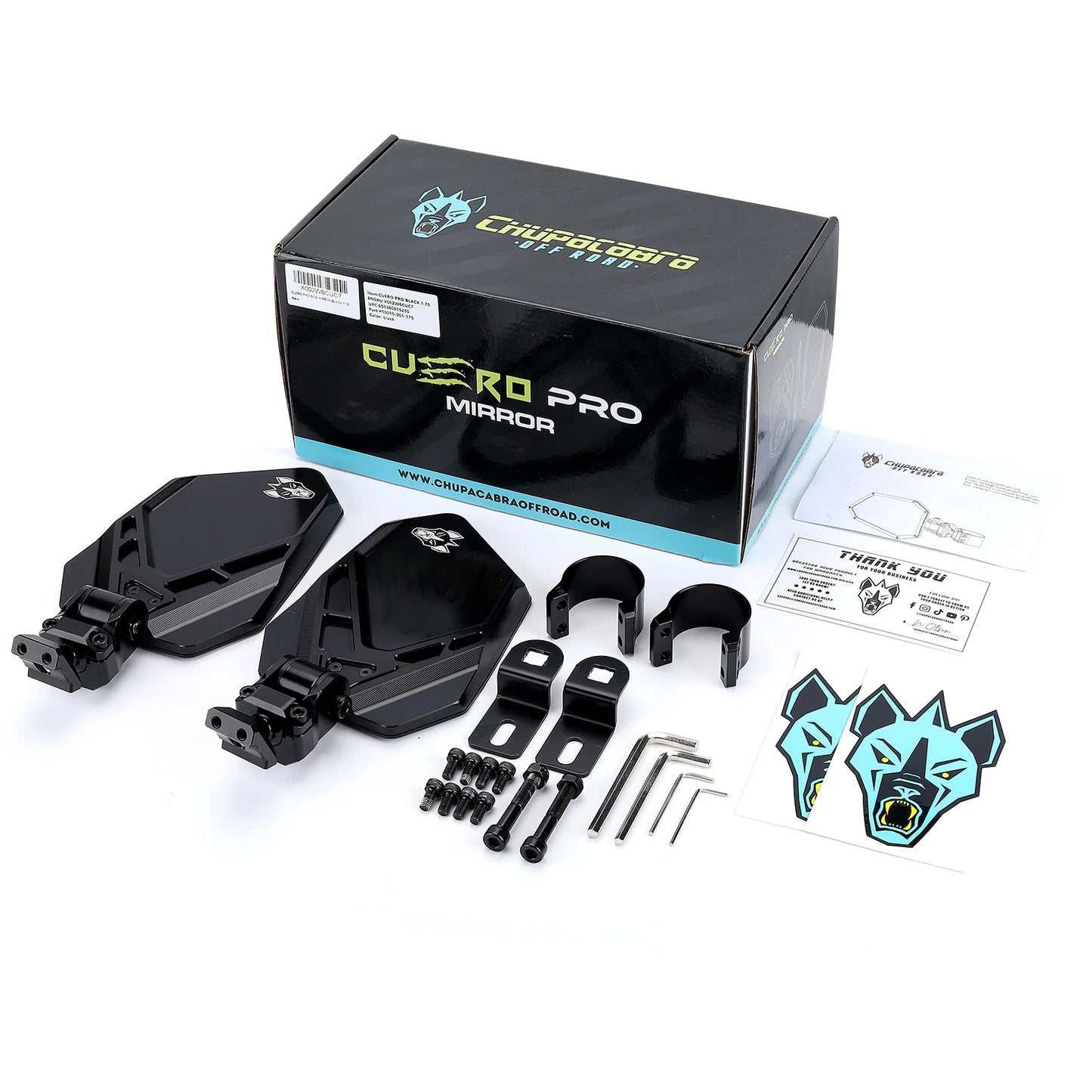 Chupacabra Offroad - Cuero Pro UTV Side Mirror (Set of Two)