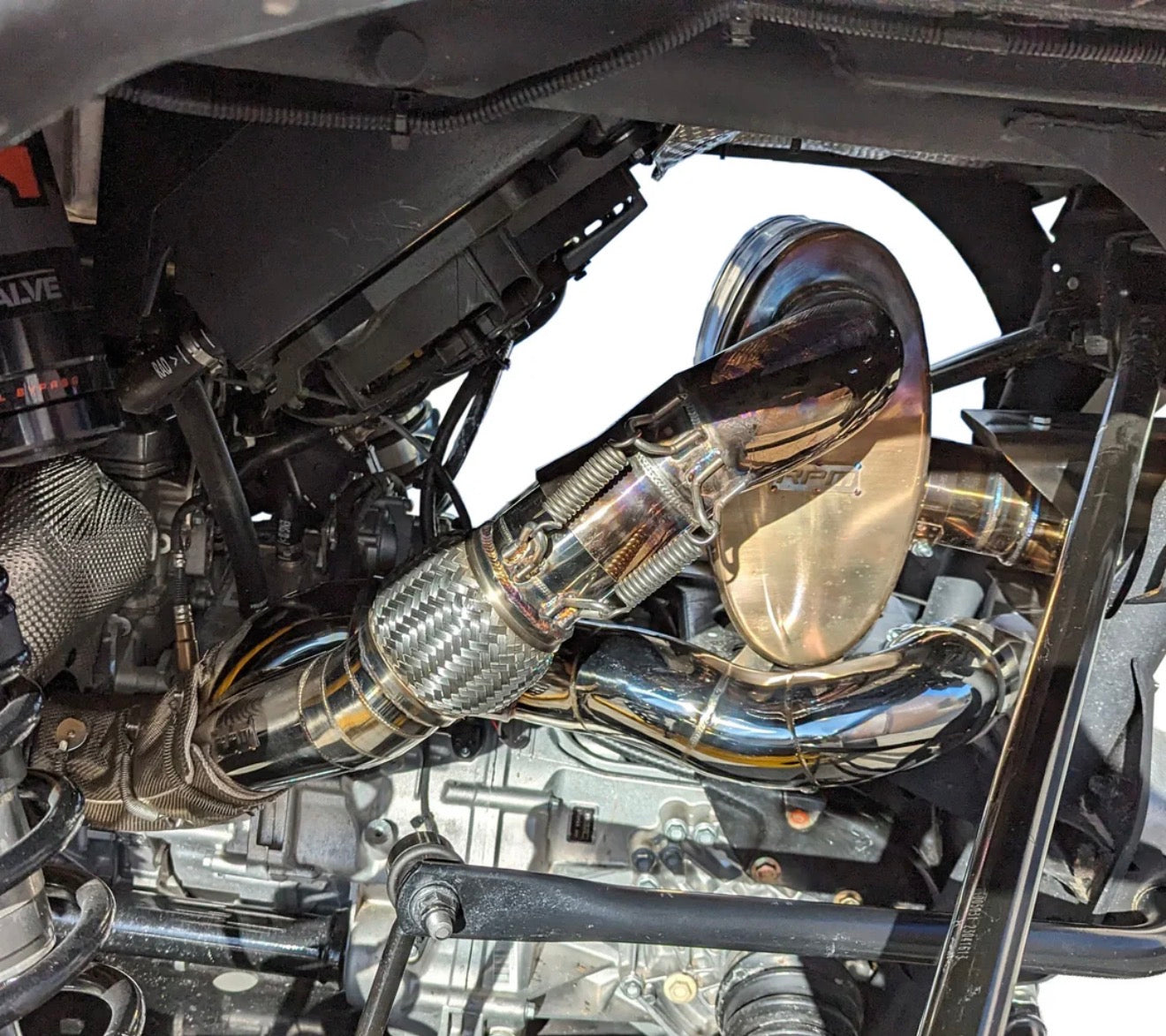 RPM Can-Am Maverick R 3" E-Valve Mid Pipe / Electronic Dump Valve