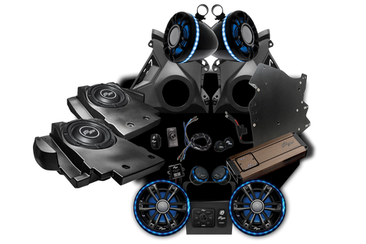 UTV STEREO CAN-AM® MAVERICK R ELITE SERIES STAGE 6 STEREO KIT | UTVS-R-S6-E