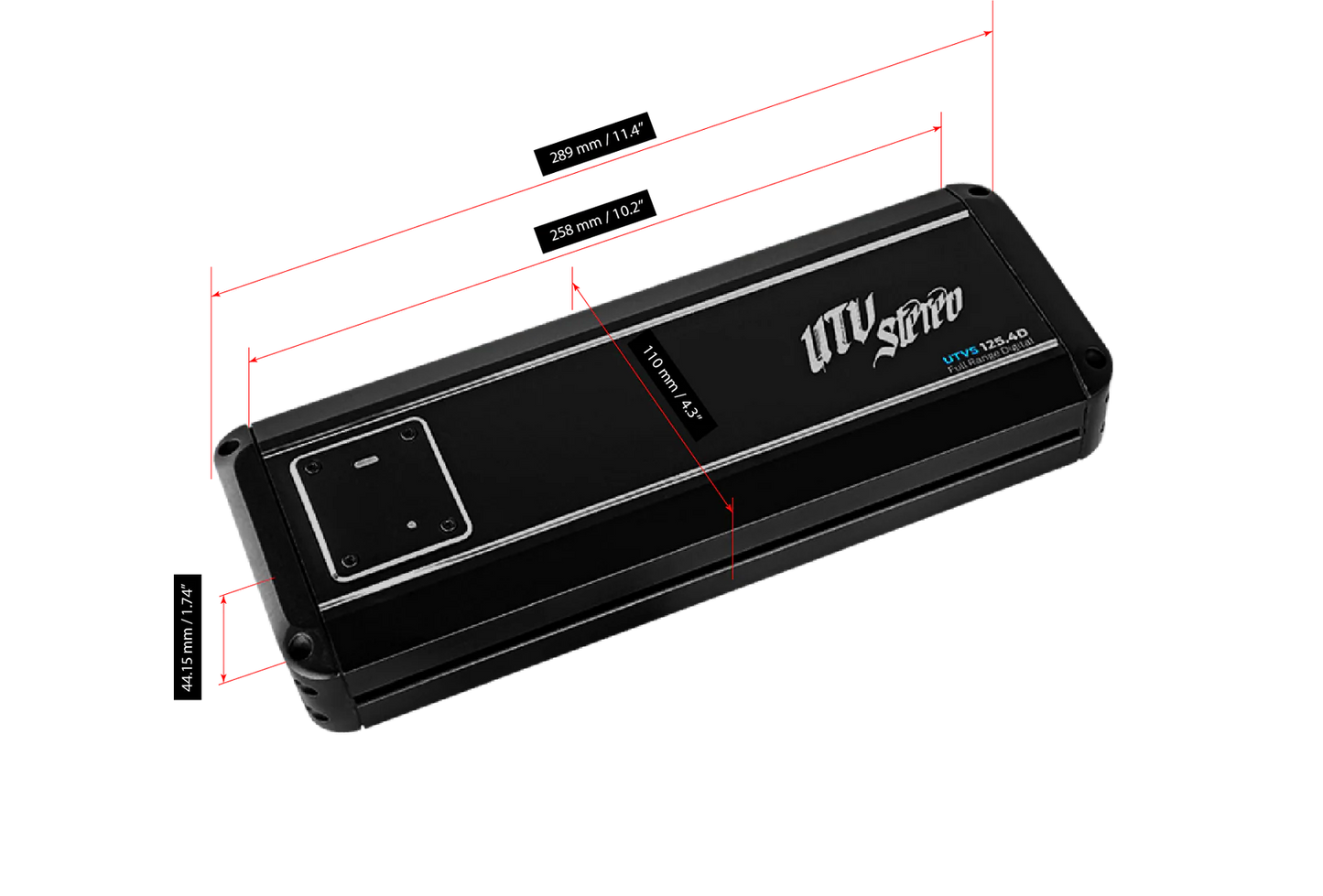 UTV STEREO SIGNATURE SERIES 800W 4-CHANNEL AMPLIFIER