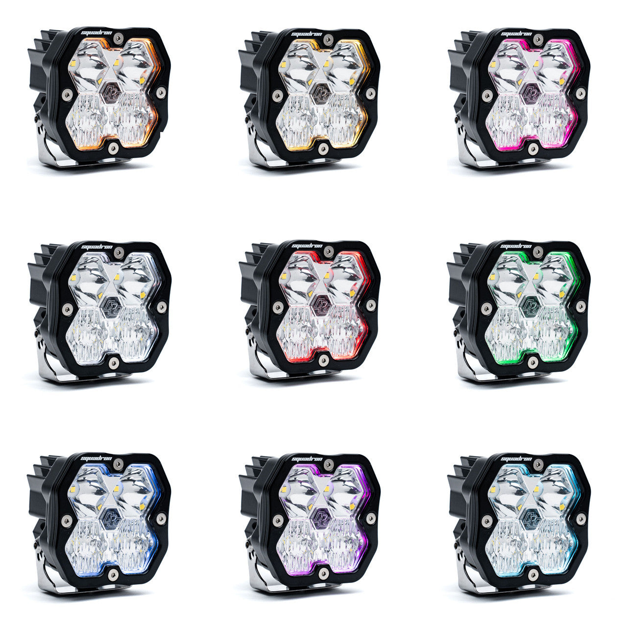 Baja Designs-SQUADRON 2.0 SPORT BLACK LED AUXILIARY LIGHT POD PAIR - UNIVERSAL