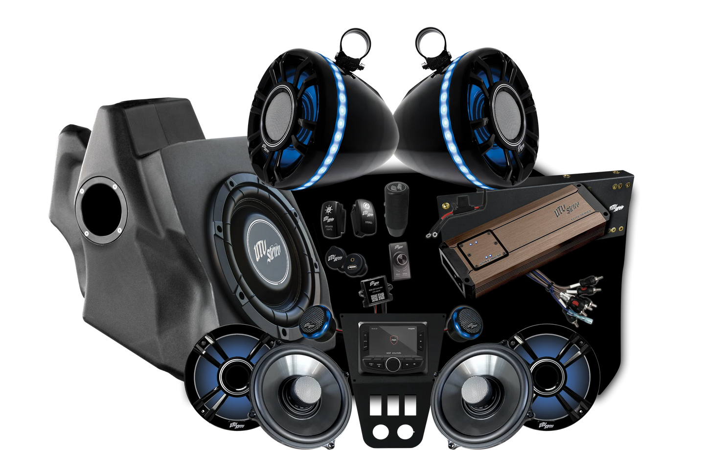 UTV STEREO '20-'24 RZR® PRO SERIES ELITE STAGE 6 STEREO KIT | UTVS-PRO-S6-E