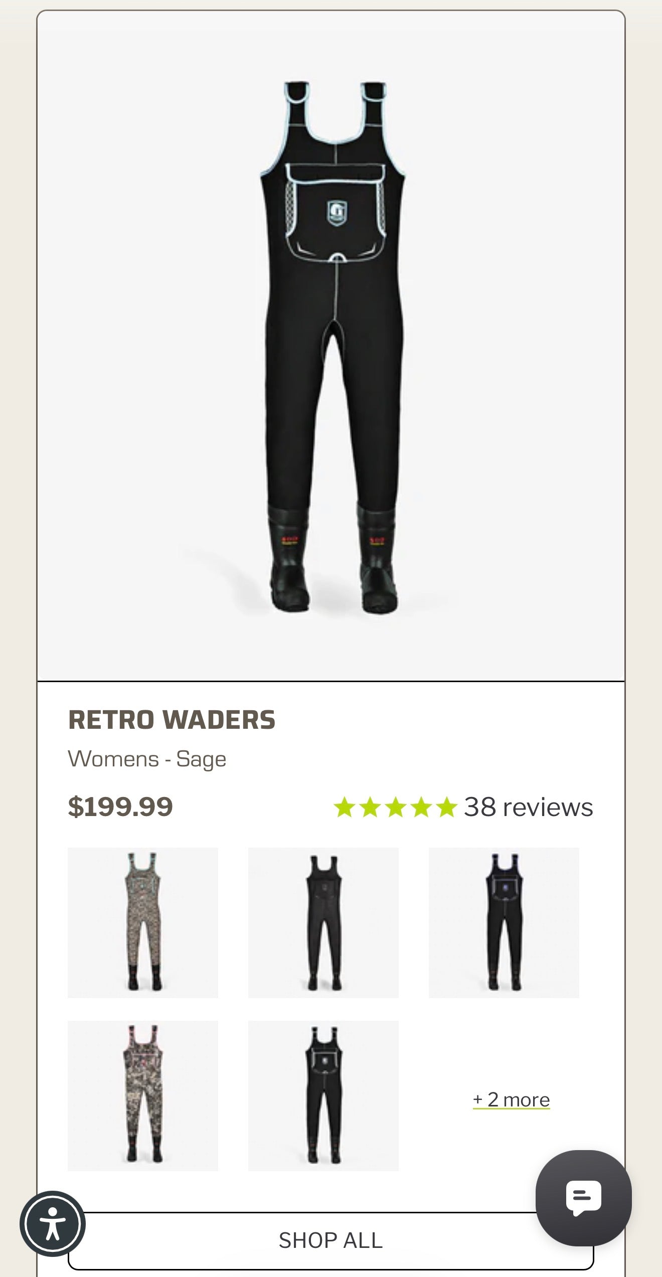 Womens- Retro Waders- Sage