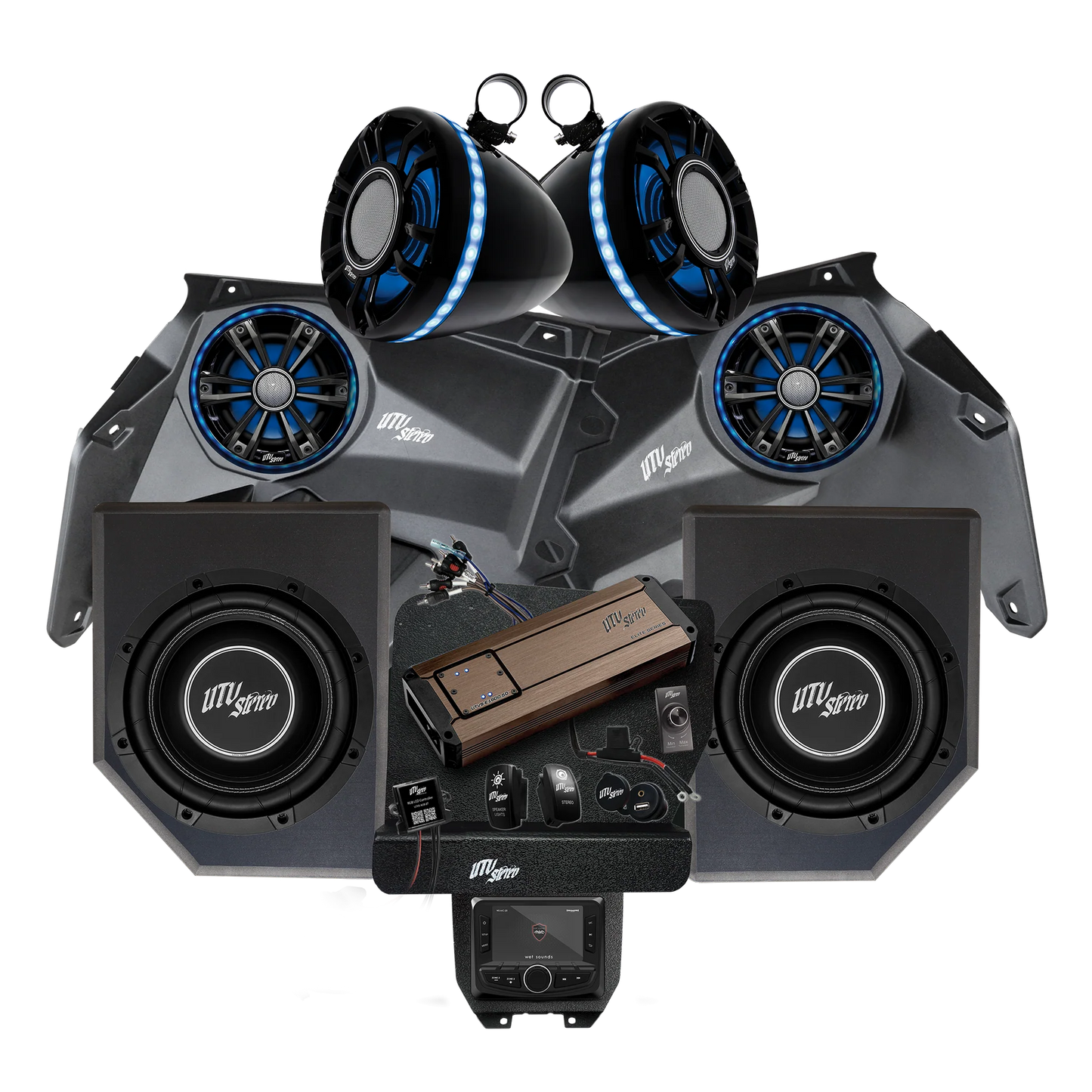 UTV STEREO CAN-AM® X3 ELITE SERIES STAGE 6 STEREO KIT | UTVS-X3-S6-E