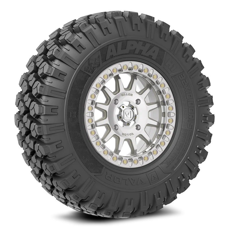Valor Offroad Alpha on 15x7 V09 RM UTV Wheel and Tire Kit (set of 4)