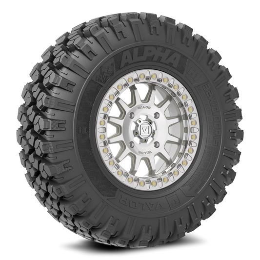 Valor Offroad Alpha on 15x7 V09 RM UTV Wheel and Tire Kit (set of 4)
