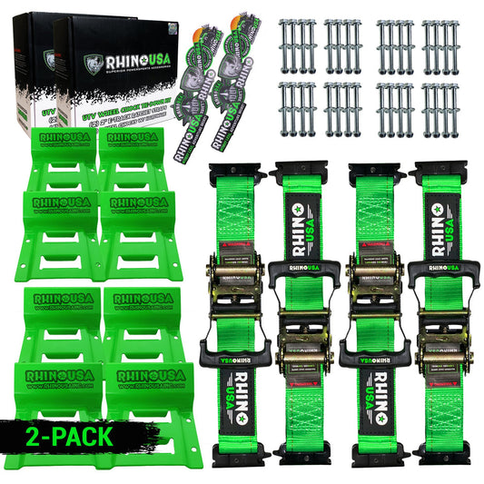 Rhino USA UTV Wheel Chock Tie-Down Kit
