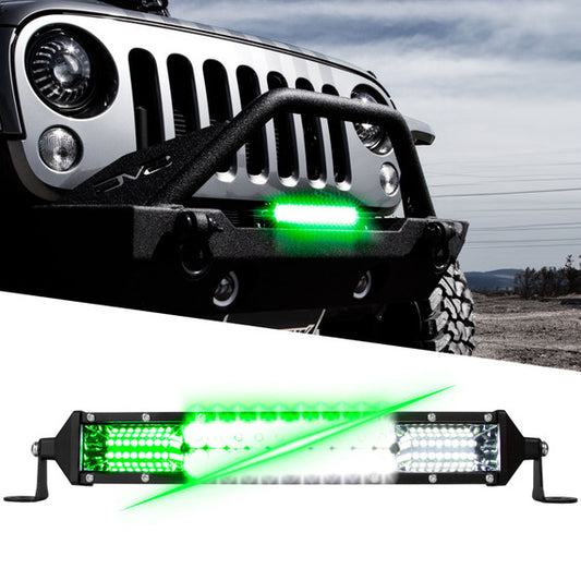 XKGLOW  2-IN-1 LED LIGHT BAR | WHITE & GREEN